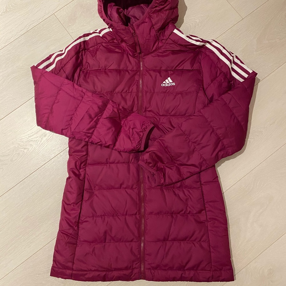 Adidas Women Light Down Hooded Parka Jacket
